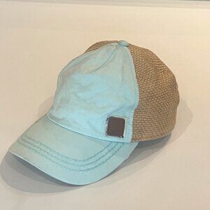 Roxy Incognito Straw Baseball Hat - Pastel Turquoise